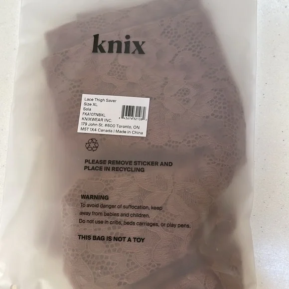 Knix Lace Thigh Saver 6” Sola